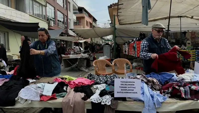 İyilik Tezgahı: İhtiyaç Sahipleri İçin Ücretsiz Yardım Alanı Açıldı