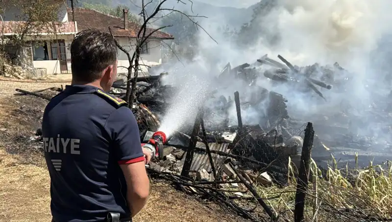 Evde Başlayan Yangın Ormana Sıçradı: Ekipler Seferber Oldu