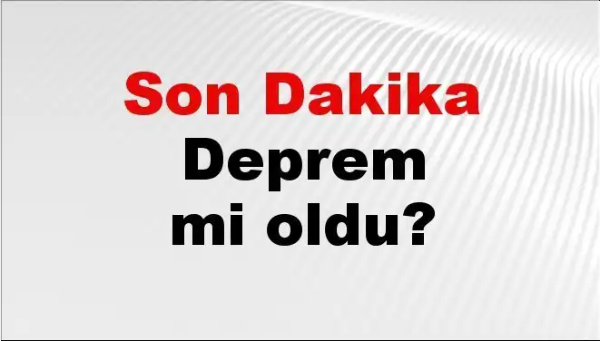 Tekirdağ'da Deprem Korkuttu: Son Dakika Gelişmeleri