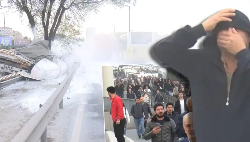 D-100 Karayolu'nda Alçı Yüklü TIR Kazası Trafiği Kilitledi